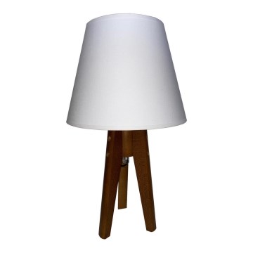 Pöytävalaisin CONE 1xE27/60W/230V tammi valkoinen