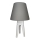 Pöytävalaisin CONE 1xE27/60W/230V valkoinen/harmaa