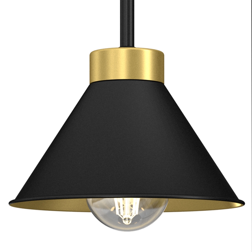 Pöytävalaisin DEMET 1xE27/15W/230V musta/kulta
