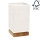 Pöytävalaisin FIRE 1xE27/25W/230V tammi/beige - FSC-sertifioitu
