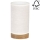Pöytävalaisin FIRE 1xE27/25W/230V tammi/beige - FSC-sertifioitu