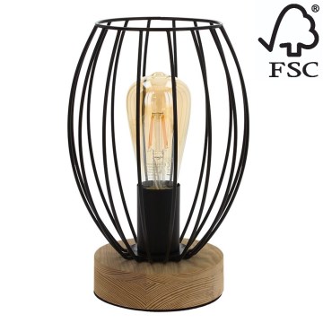 Pöytävalaisin GUNNAR 1xE27/25W/230V tammi - FSC-sertifioitu