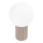 Pöytävalaisin HALO 1xG9/8W/230V halkaisija 12 cm beige