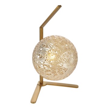 Pöytävalaisin JUNO 1xE27/7W/230V beige/kultainen