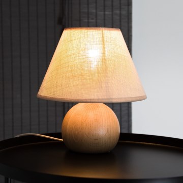 Pöytävalaisin JUTA 1xE27/60W/230V pyökki - FSC sertifioitu