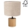 Pöytävalaisin KRETA 1xE27/25W/230V tammi/beige - FSC-sertifioitu