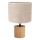 Pöytävalaisin KRETA 1xE27/25W/230V tammi/beige tammi