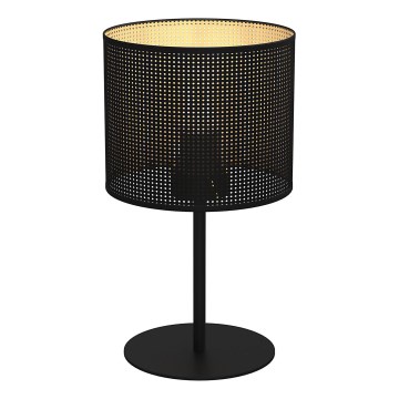Pöytävalaisin LOFT SHADE 1xE27/60W/230V halk. 18 cm musta/kulta
