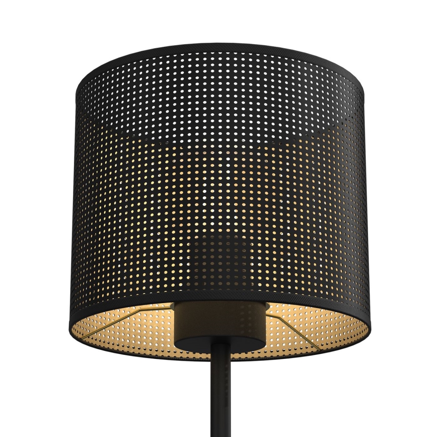 Pöytävalaisin LOFT SHADE 1xE27/60W/230V halk. 18 cm musta/kulta