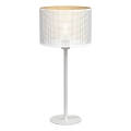 Pöytävalaisin LOFT SHADE 1xE27/60W/230V halk. 25 cm valkoinen/kulta