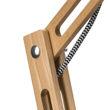 Pöytävalaisin MARCELLO 1xE27/60W/230V pyökki - FSC sertifioitu