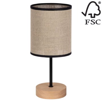 Pöytävalaisin NEGRO 1xE27/25W/230V mänty - FSC-sertifioitu