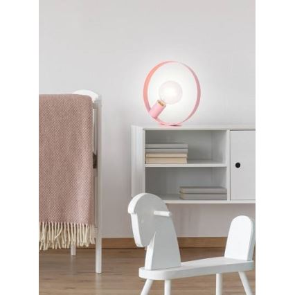 Pöytävalaisin NEXO 1xE27/40W/230V vaaleanpunainen