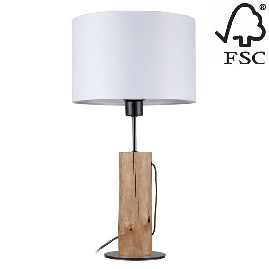 Pöytävalaisin PINO 1xE27/40W/230V mänty - FSC-sertifioitu