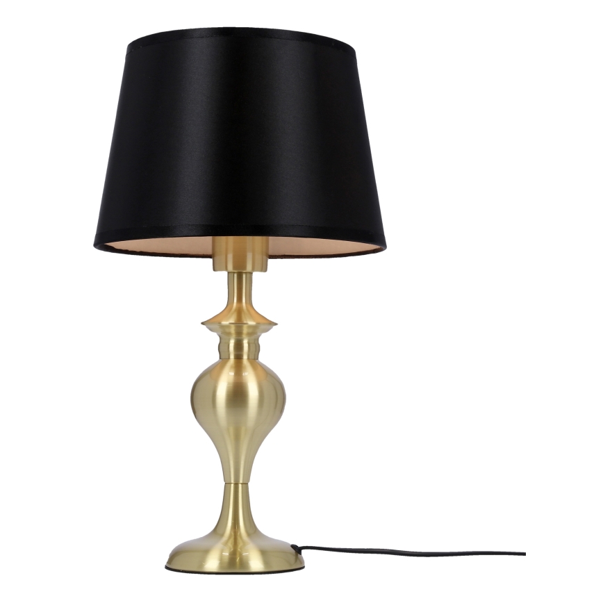 Pöytävalaisin PRIMA GOLD 1xE27/60W/230V musta/kulta
