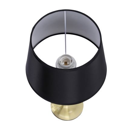 Pöytävalaisin PRIMA GOLD 1xE27/60W/230V musta/kulta