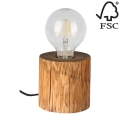 Pöytävalaisin TRABO 1xE27/25W/230V mänty - FSC-sertifioitu
