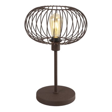 Pöytävalaisin WIRE 1xE27/15W/230V ruskea