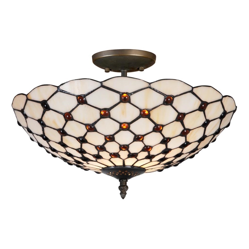 Prezent 109 - Kattovalo TIFFANY 2xE27/40W/230V