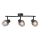 Prezent 14102 - Kohdevalo OASIS 3xE27/60W/230V musta/savuinen