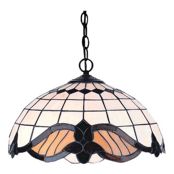 Prezent 146 - Kattokruunu ketjussa TIFFANY 2xE27/60W/230V