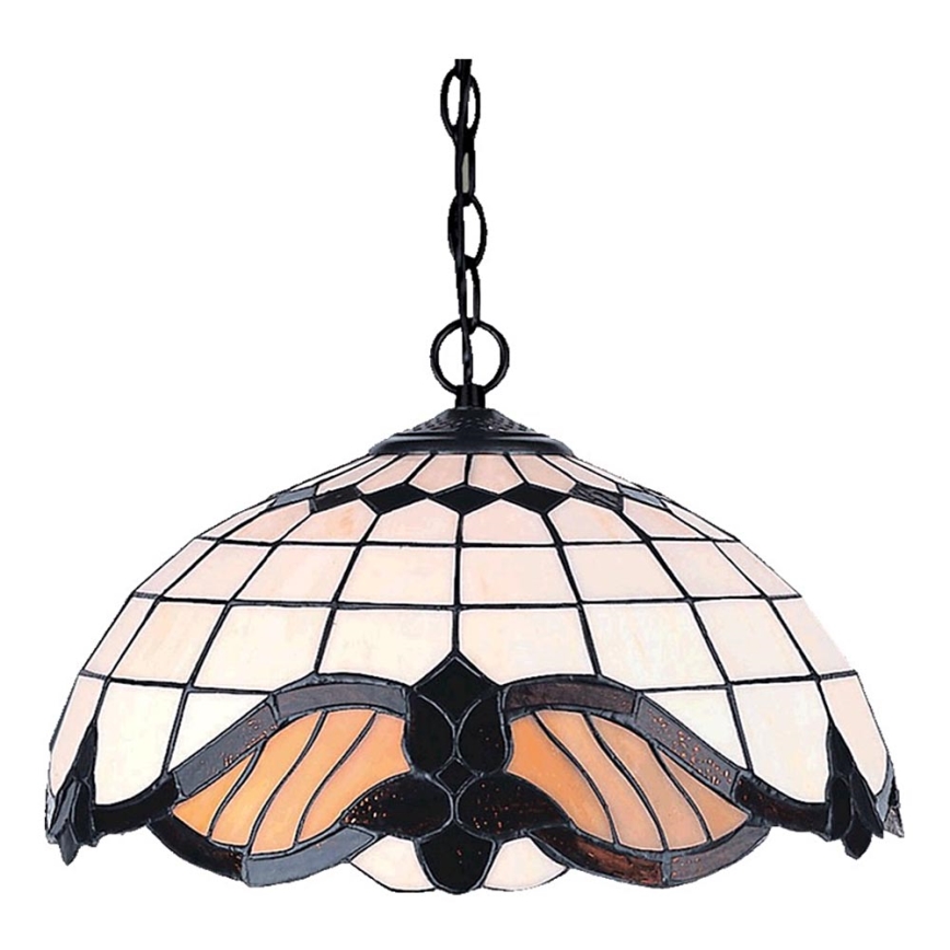 Prezent 146 - Kattokruunu ketjussa TIFFANY 2xE27/60W/230V