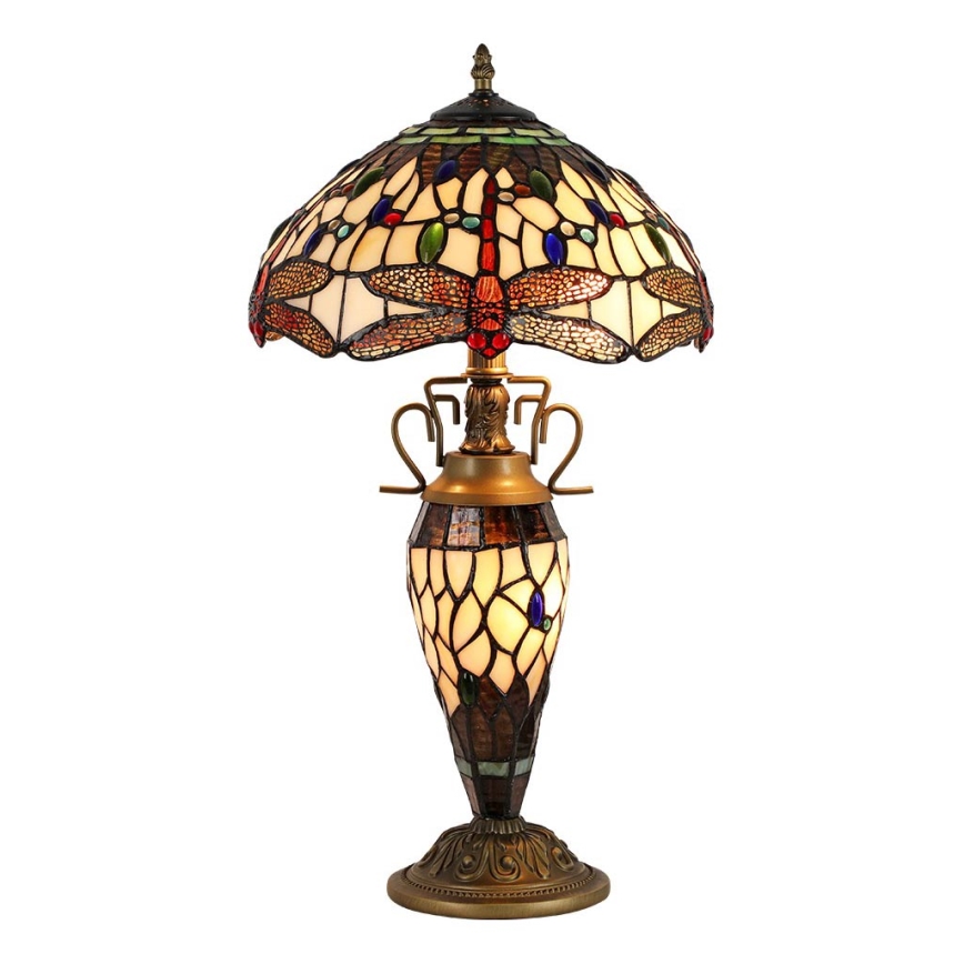 Prezent 1710 - Pöytävalaisin TIFFANY 2xE27/60W + 1xE14/7W/230V