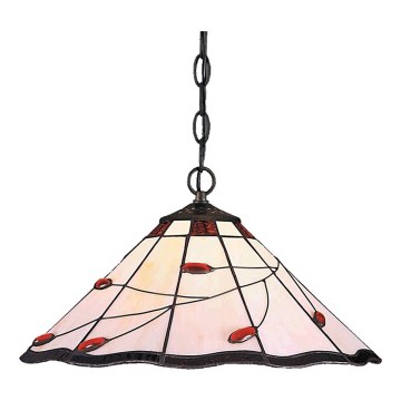Prezent 172 - Kattokruunu ketjussa TIFFANY 2xE27/60W/230V