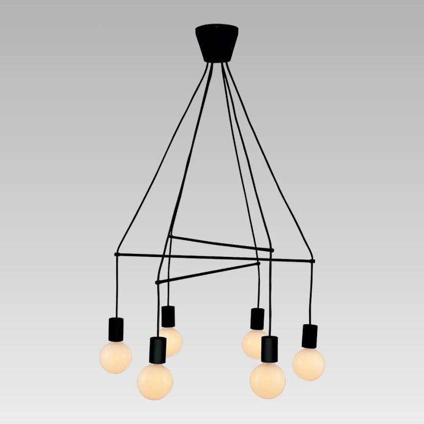 Prezent 17200 - Kattokruunu narulla TWIG 6xE27/40W/230V