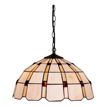 Prezent 213 - Kattokruunu ketjussa TIFFANY 2xE27/60W/230V