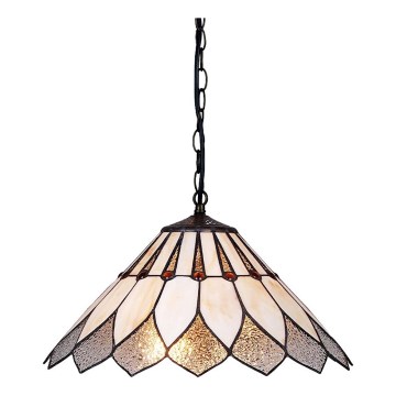 Prezent 217 -  Kattokruunu ketjussa TIFFANY 2xE27/60W/230V