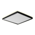 Prezent 27313 -LED-kattovalaisin kylpyhuoneeseen CORDIA SQ LED/18W/230V 3000/6000K IP54 musta