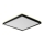 Prezent 27313 -LED-kattovalaisin kylpyhuoneeseen CORDIA SQ LED/18W/230V 3000/6000K IP54 musta