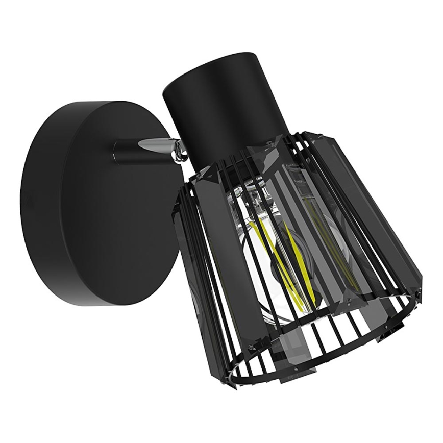 Prezent 27516 - Seinäkohdevalo PONTEO 1xE27/40W/230V musta