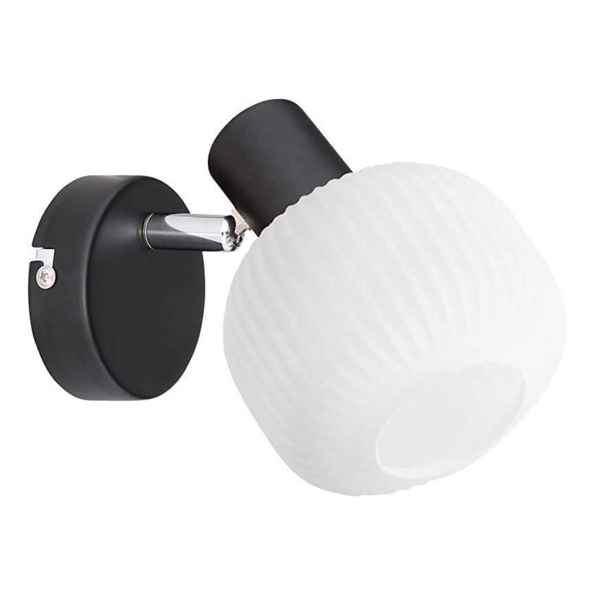 Prezent 27519 - Seinäkohdevalo ARYA 1xE14/40W/230V musta/valkoinen