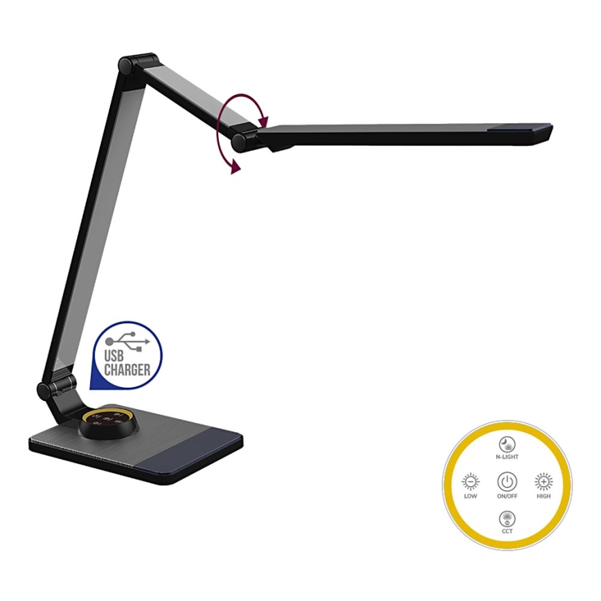 Prezent 31212 - LED-himmennettävä pöytävalaisin AKAN LED / 10W / 230V