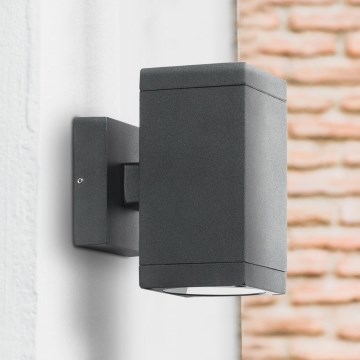 Prezent 39034 - Ulkoseinävalaisin RETO SQ 2xGU10/35W/230V IP54