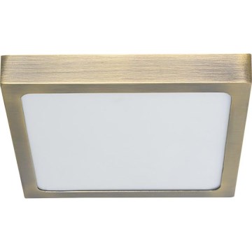Prezent 49062 - LED-kattovalaisin LENYS LED/9W/230V 4000K 12x12 cm messinki