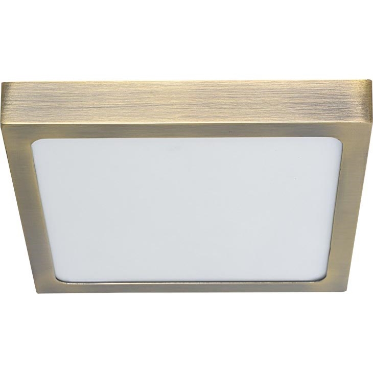 Prezent 49063 - LED-kattovalaisin LENYS LED/15W/230V 4000K 17,5x17,5 cm messinki