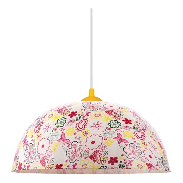Prezent 74201 - Lasten riipuskattokruunu narulla FLOWERS 1xE27/60W/230V