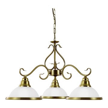Prezent 75361 - Kattokruunu ketjussa VIOLA 3xE14/40W/230V kulta