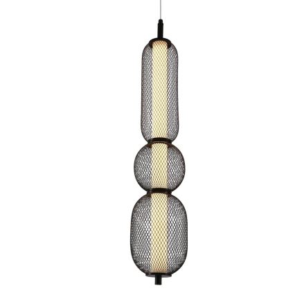 PUMA LED - Riippuvalaisin LED/15W/230V, halkaisija 14 cm, musta