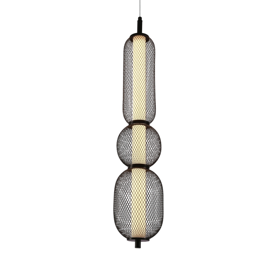 PUMA LED - Riippuvalaisin LED/15W/230V, halkaisija 14 cm, musta