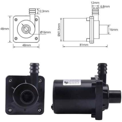 Pumppu 8-24VDC 900l/tunti