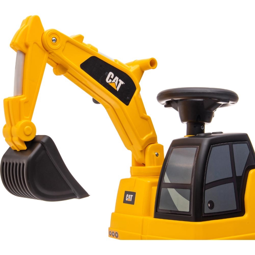 Push auto kaivinkone CAT 2xAA keltainen/musta
