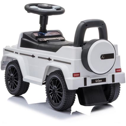 Push auto Mercedes G350d 2xAA valkoinen/musta