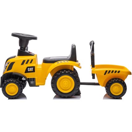 Push auto traktori CAT 2xAA keltainen/musta