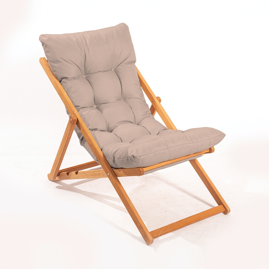 Puutarha lepotuoli beige/pyökki