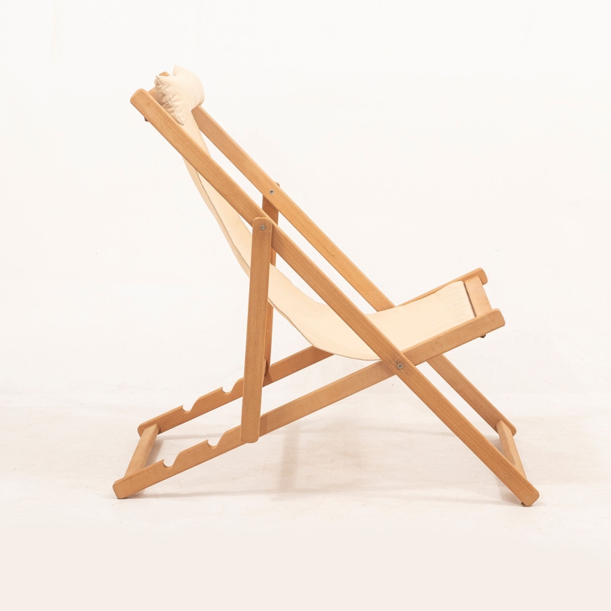 Puutarhatuoli beige/tammi