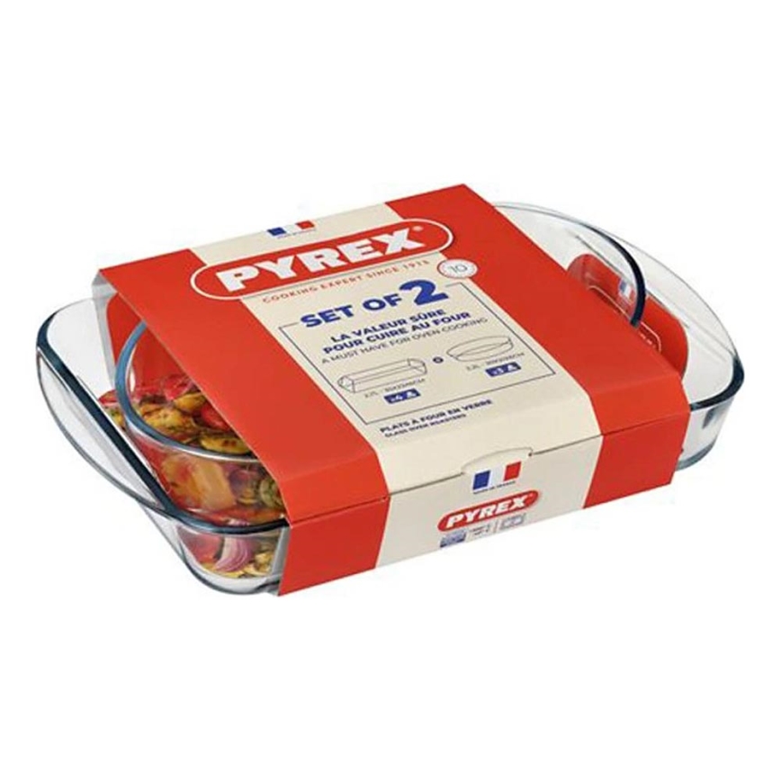 PYREX-paistovuokien setti 2 kpl, 2,7/2,2 l